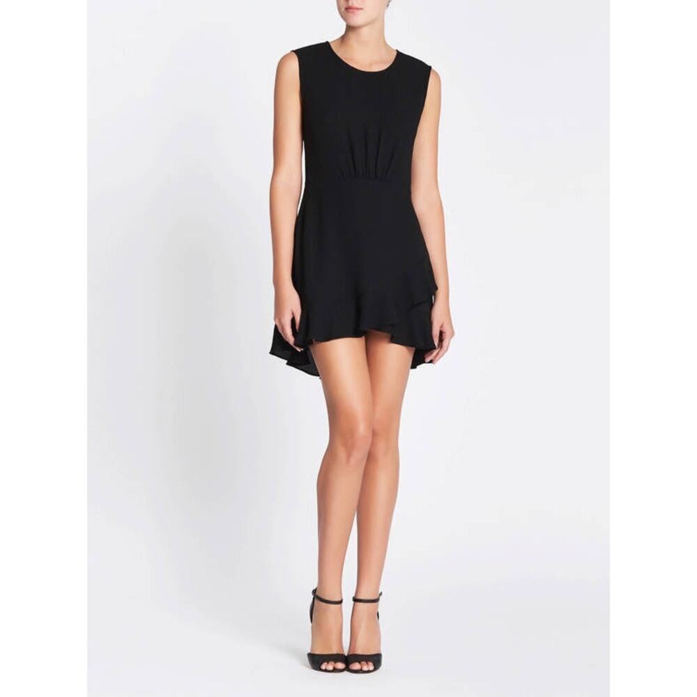 IRO Arcas LBD Cocktail Ruffle Mini Dress Black Size 40/ Large